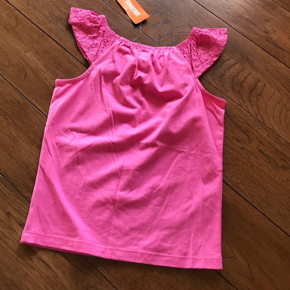 NWT Beautiful Gymboree pink eyelet Girls Set Sz 7 - Picture 5 of 9